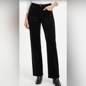 J. Jill Women's Black velvet style Wide Leg Jeans